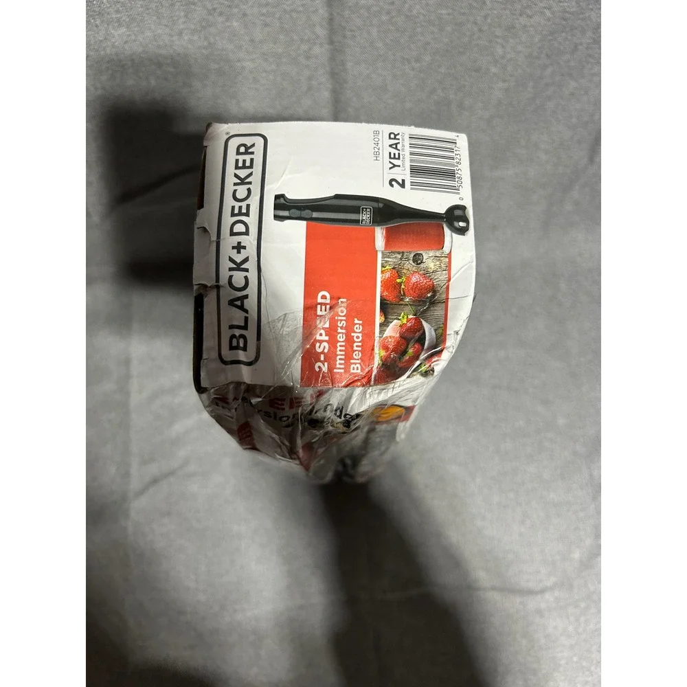 Black+Decker Immersion Blender‎ 2-Speed HB2401B Black 200W with Mixing Cup